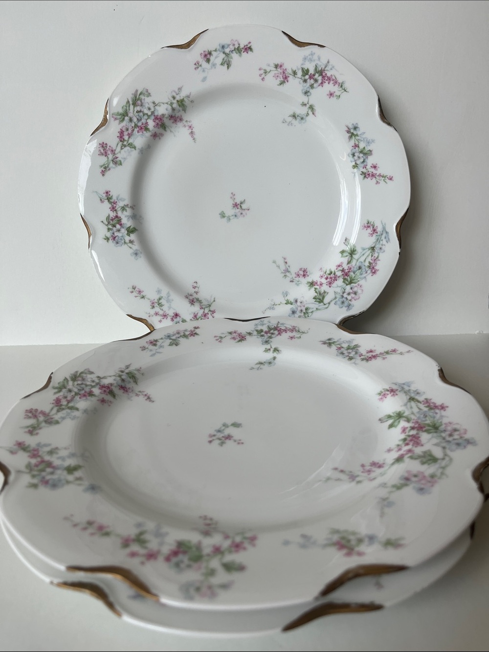 Limoges dinner plates (3)Haviland and Co. 9 3/4” approx